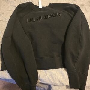 lululemon athletica Black Crew Neck Sweater